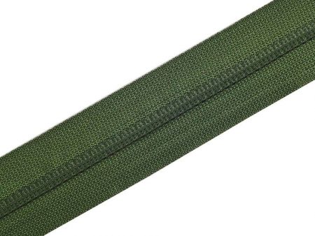 Nylon Zipper Long Chain Green