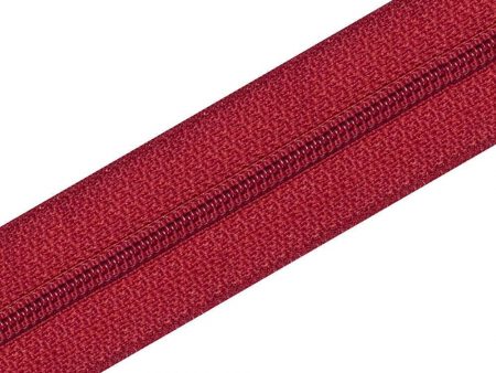 Nylon Zipper Long Chain Red