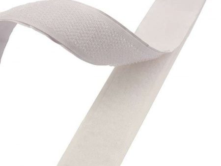 Self Adhesive Sticker Hook Velcro Tape 20mm White